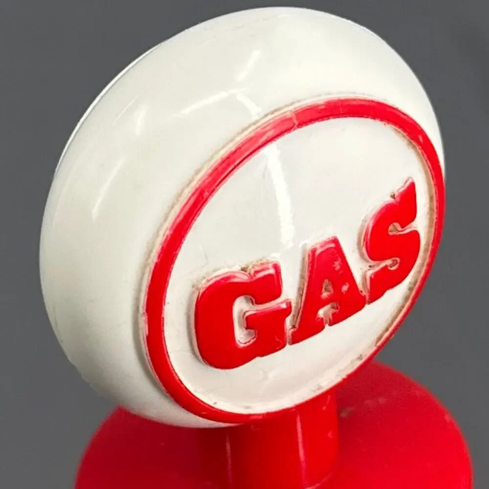 VTG Avon Remember When Gas Pump After Shave Bottle Red Clear 4oz Man Cave Retro